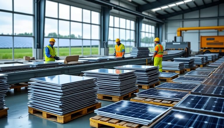 Recyclage des panneaux en fin de vie : la filière
